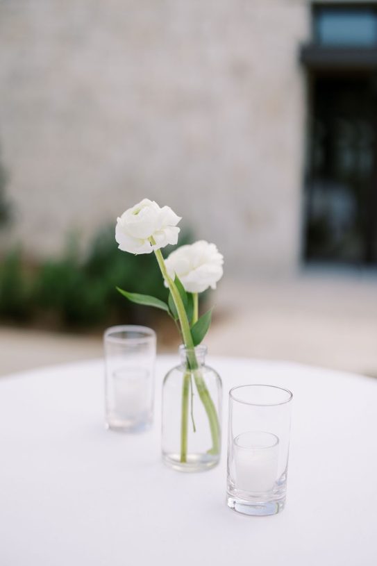 Simple and elegant blooms for cocktail tables.